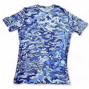 Under Armour ABC Camo Short Sleeve T-Shirt - Small, Sonar Blue, MSRP $30